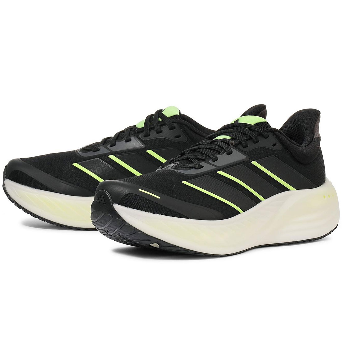 アディダス クッションノヴァ adidas CUSHION NOVA コアブラック/グレー/ホワイト/ライトグリーン KK1895｜シューズナッツ