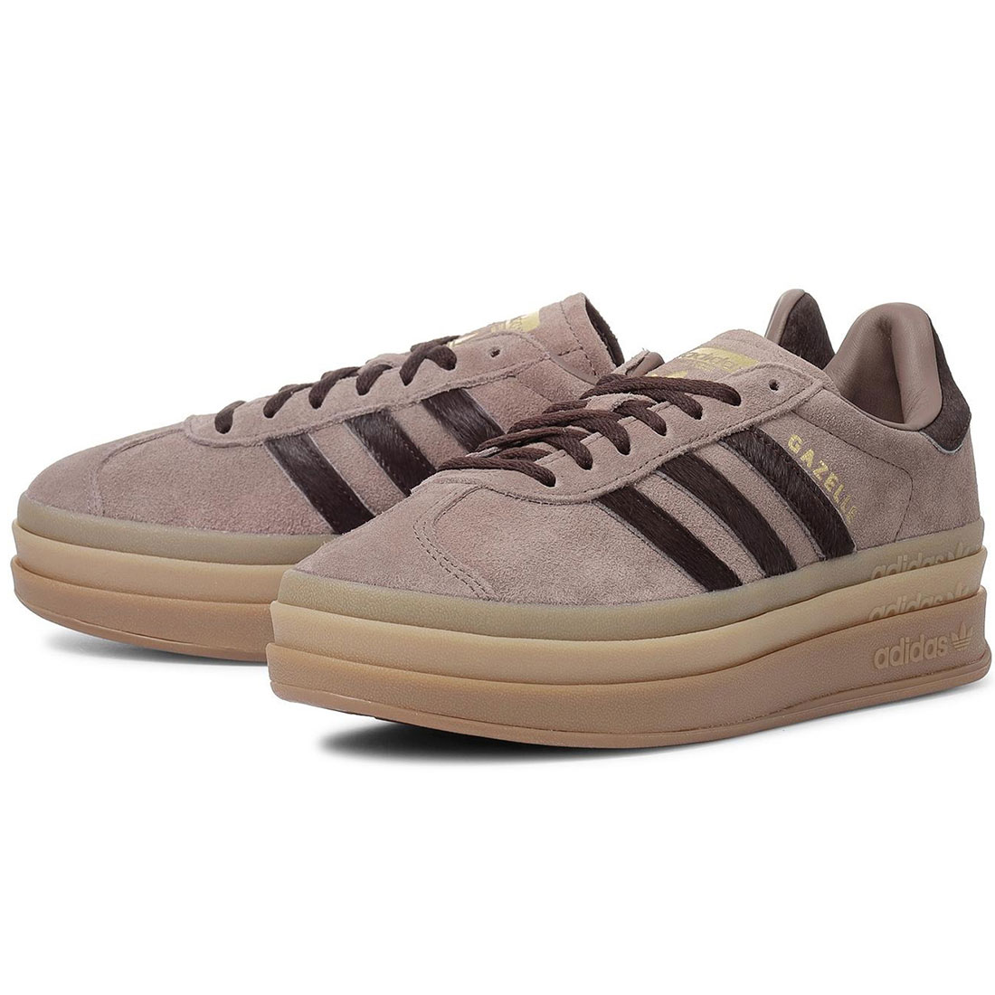 アディダス ガゼル ボールド W adidas W GAZELLE BOLD W アース/オーロラ/ゴールド IH4202