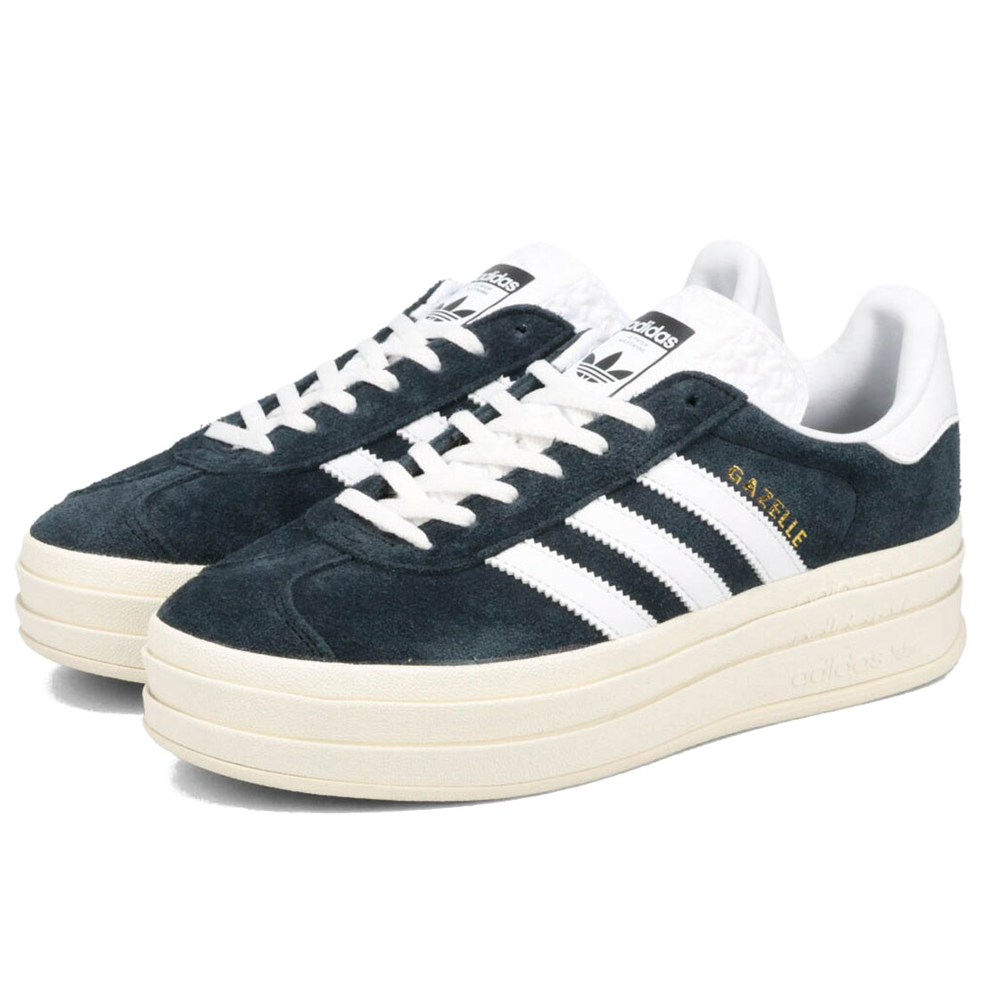 アディダス ガゼル 塗板 W adidas W GAZELLE BOLD W 中核グループ黒いこと/フットウェアホワイト/中核グループ白いこと HP6912