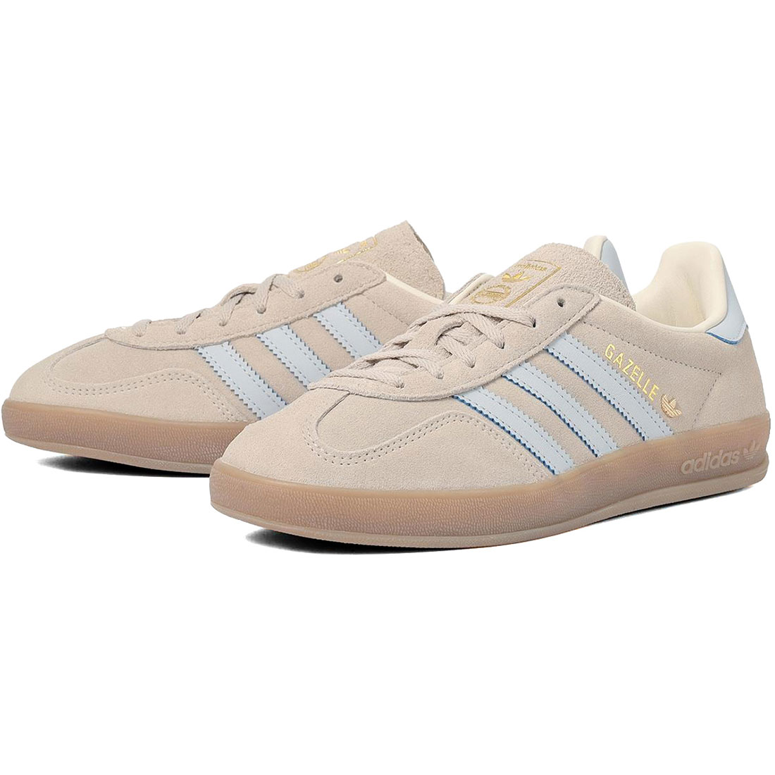 アディダス ガゼル インドア W adidas GAZELLE INDOOR W ワンダーベージュ/ブルー/ガム JR2432|シューズナッツ