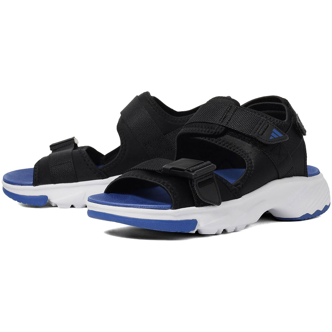 アディダス 生活スタイル サンダル adidas LIFESTYLE SANDAL 中核グループ黒いこと/フットウェアホワイト/ルシッドブルー KI2377
