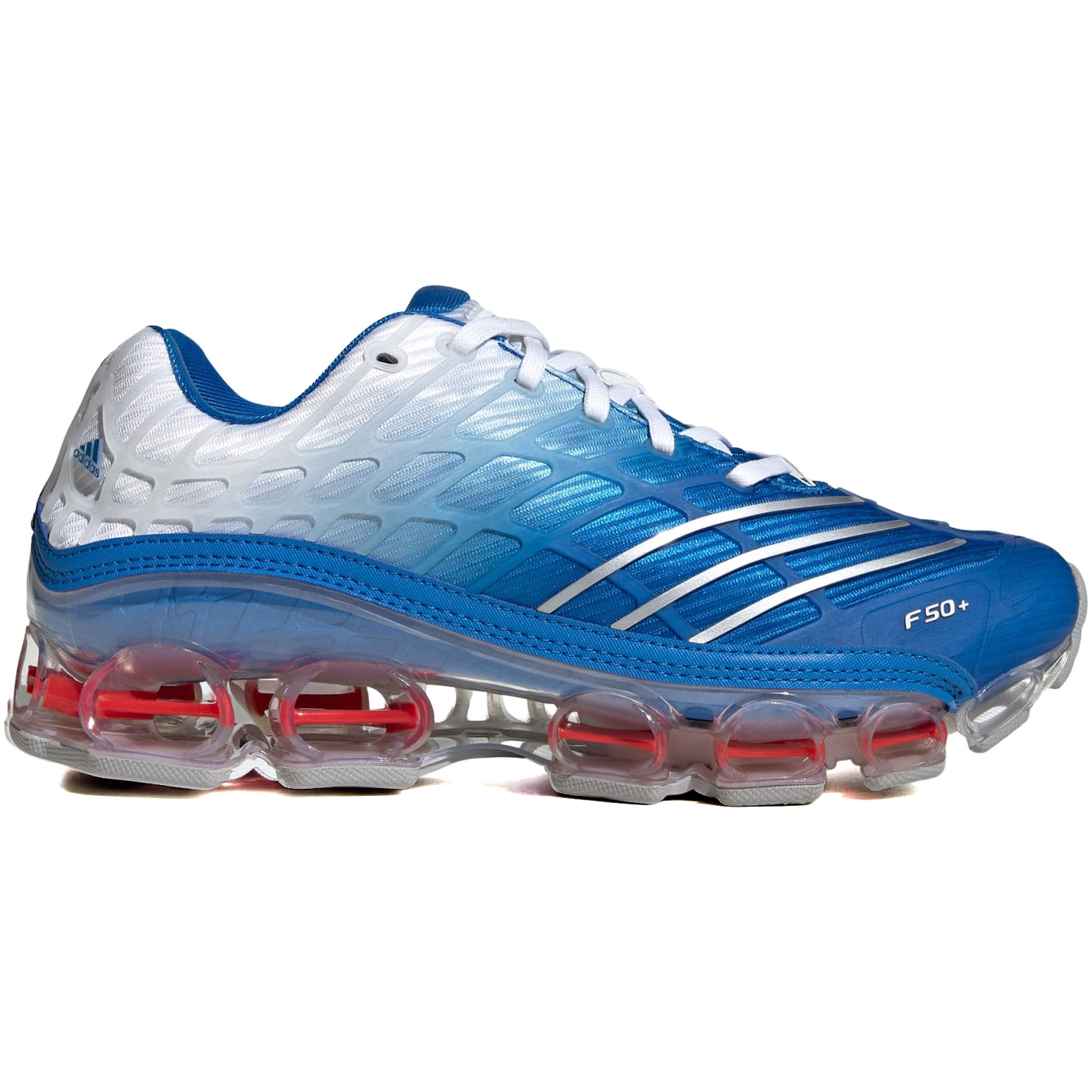 アディダス メガライド F50 adidas MEGARIDE F50 ブルーバード/シルバーメタリック/クラウドホワイト JR4632｜シューズナッツ 23,029円
