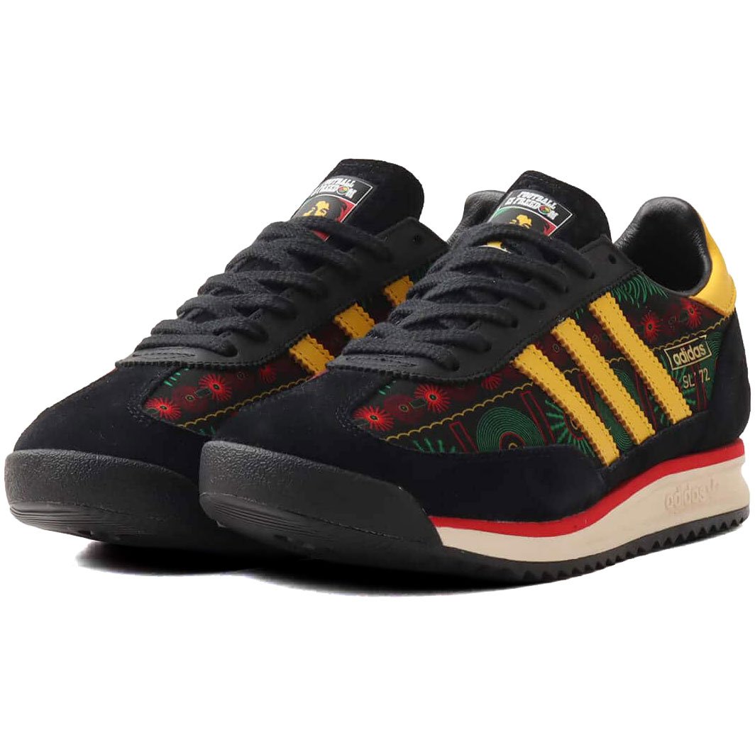 アディダス SL 72 RS JFF X ボブ マーレイ adidas SL 72 RS JFF X BOB MARLEY ブラック/イエロー KJ4476｜シューズナッツ