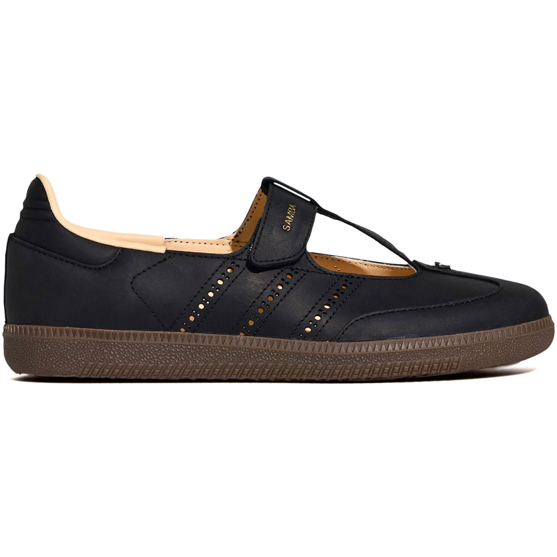 アディダス サンバ ジェーン adidas W SAMBA JANE コアブラック/クリスタルサンド/ガム KJ3970｜シューズナッツ