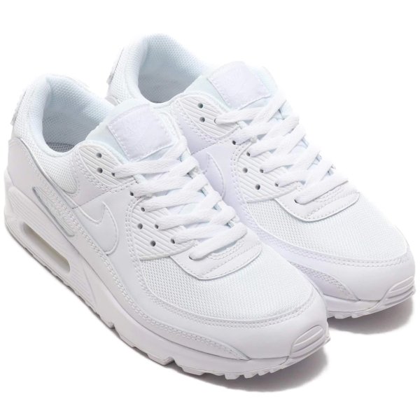 ナイキ エア マックス 90 NIKE AIRMAX 90 ホワイト/ホワイト/ウルフグレー/ホワイト CN8490-100｜シューズナッツ