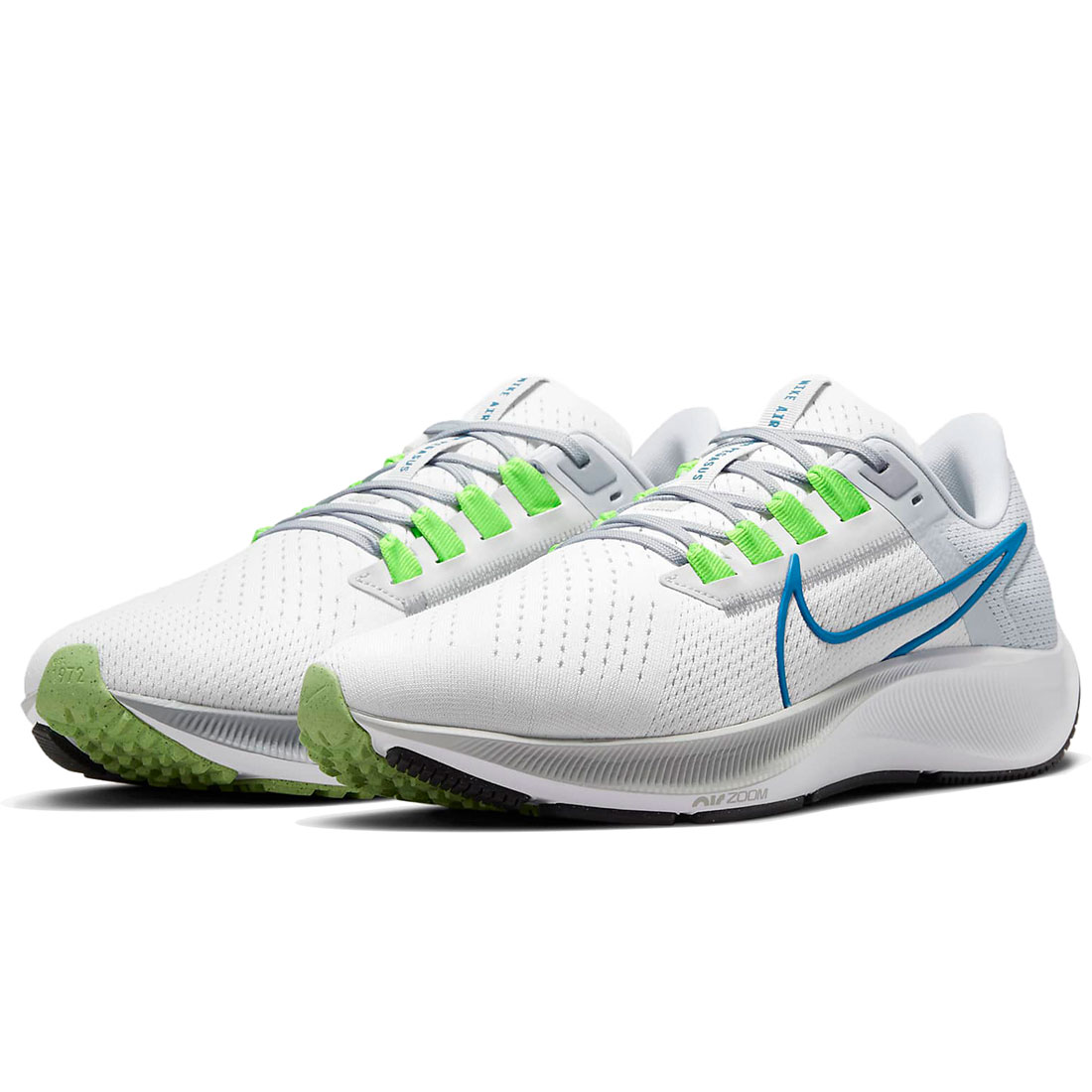 ナイキ 大気圏 望遠レンズ ペガサス 38 NIKE Air Zoom Pegasus 38 白いこと/ピュアプラチナム/狼薄墨色/インペリアル青碧 CW7356-103