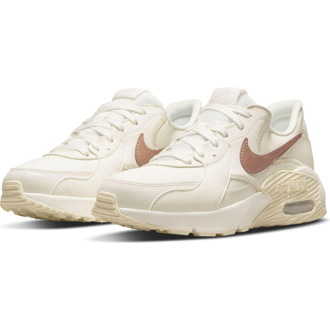 ナイキ エア マックス エクシー レザー NIKE W AIR MAX EXCEE LEA セイル/ブロンズ DM0837-100