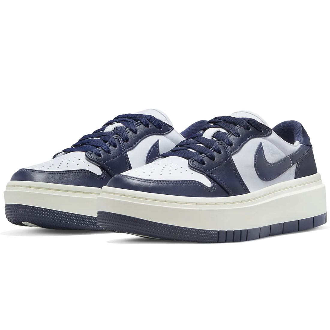 ナイキ エア湖 ジョーダン 1 エレベート 置き目 NIKE W AIR JORDAN 1 ELEVATED LOW 白いこと/セイル/ミッドナイトネイビー DH7004-141
