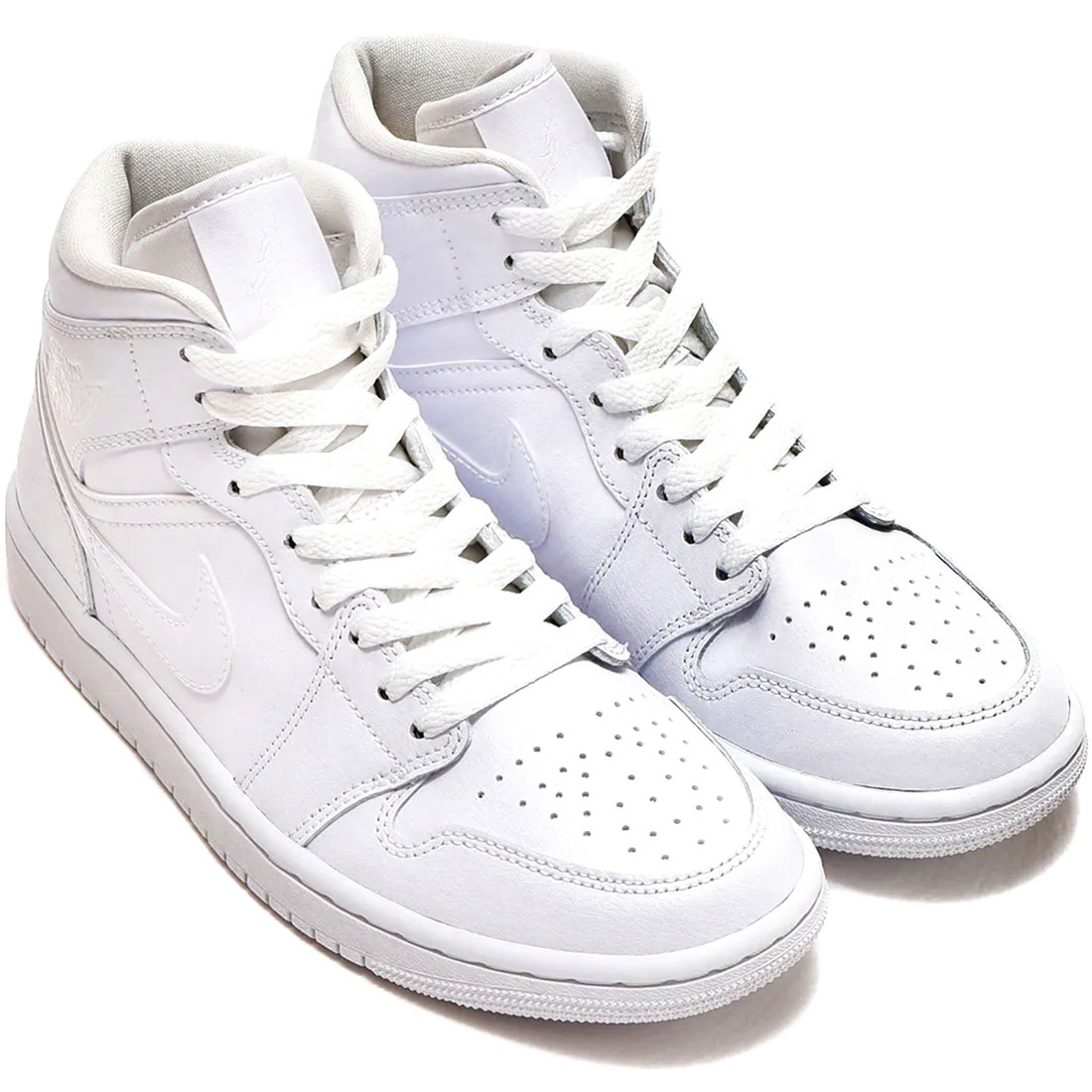 Nike Air Jordan 1 Mid Triple White ジョーダン NIKE AIR JORDAN 1 MID 