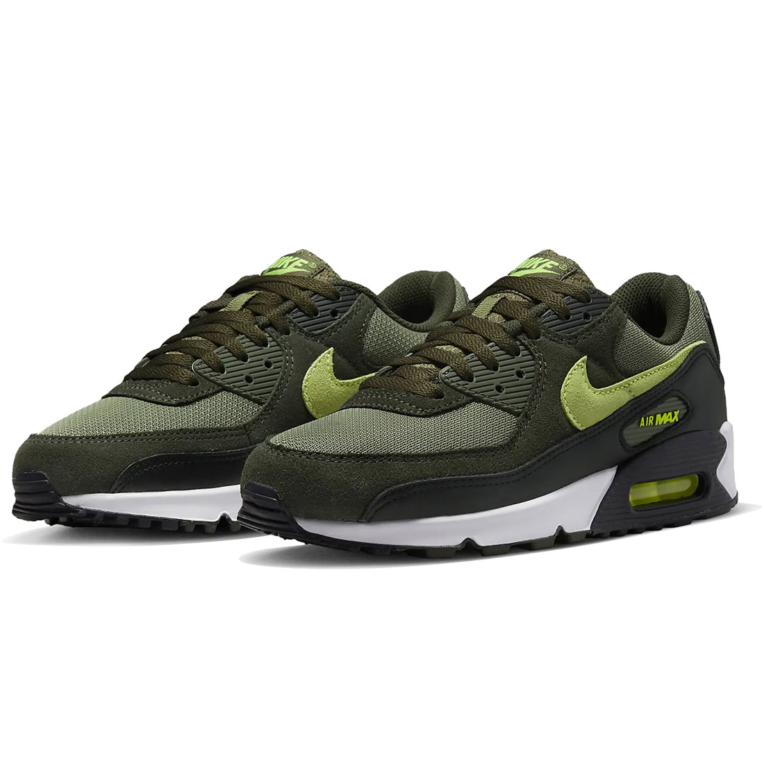 ナイキ エア マックス 90 NIKE AIR MAX 90 ミディアムオリーブ/セコイア/ホワイト/ボルト DQ4071-200|シューズナッツ