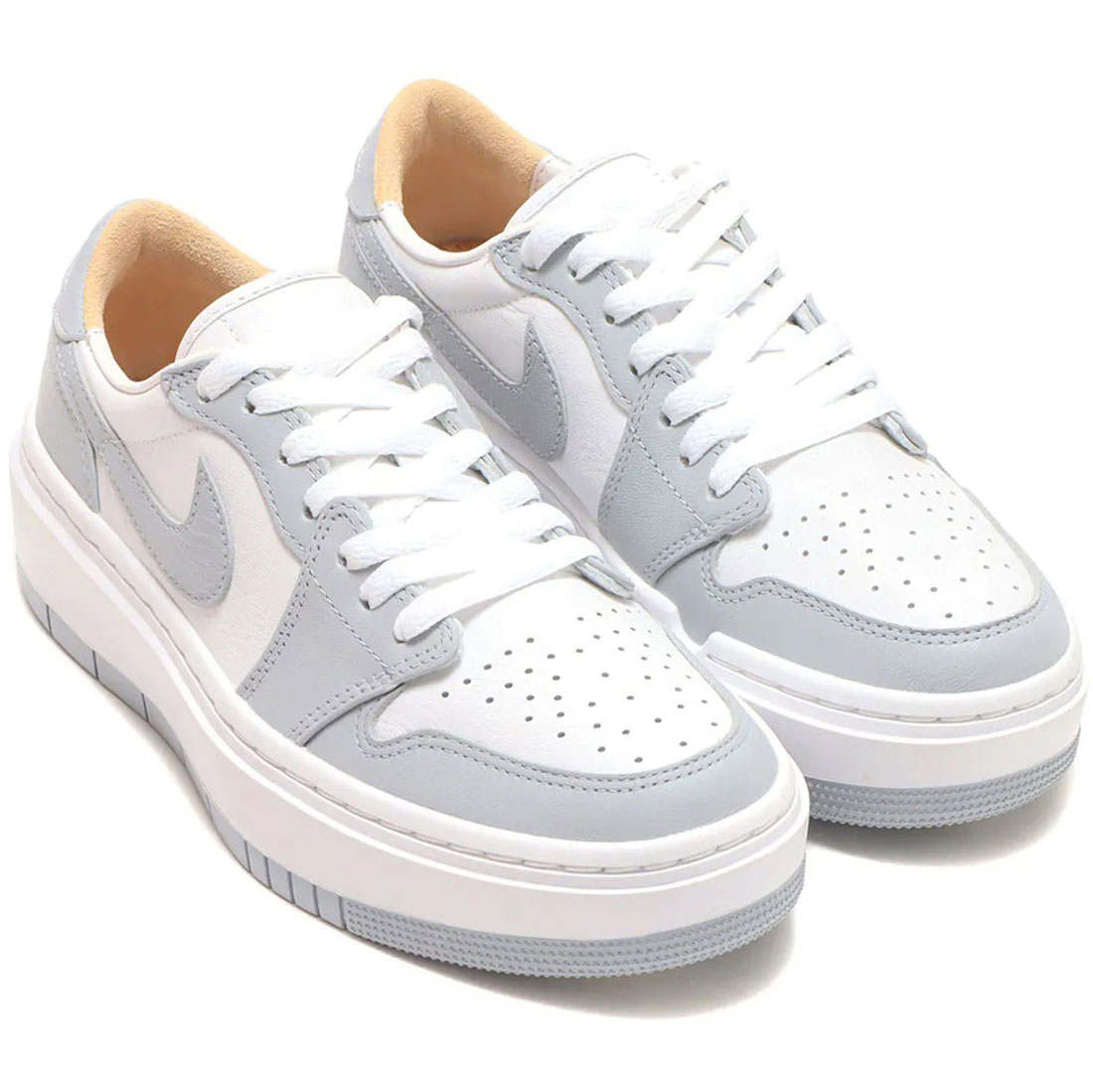 ナイキ エア ジョーダン 1 エレベート ロー NIKE W AIR JORDAN 1 ELEVATED LOW ホワイト/ホワイト/ウルフグレー DH7004-100|シューズナッツ