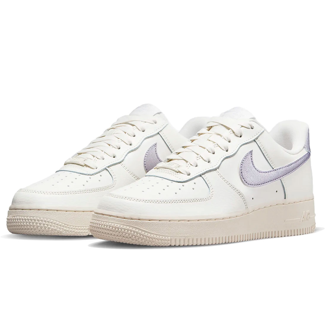 ナイキ エア湖 フォース 1 \u002707 NIKE W AIR FORCE 1 \u002707 セイル/オキシジェンパープル DV7470-100 スニーカー-レディース靴