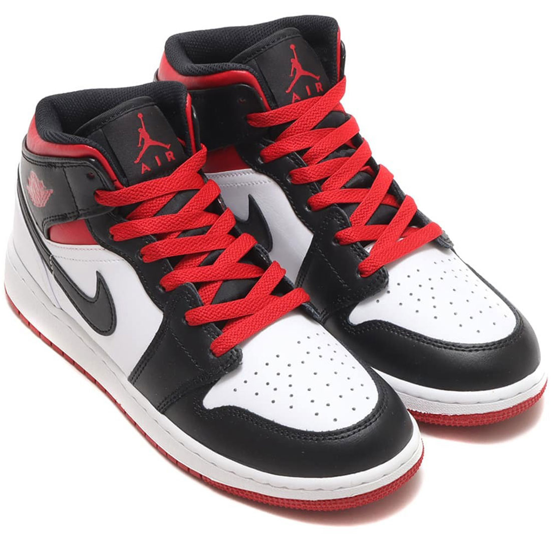 楽天市場】NIKE AIR JORDAN 1 MID WHITE/GYM RED-BLACK DQ8426-106