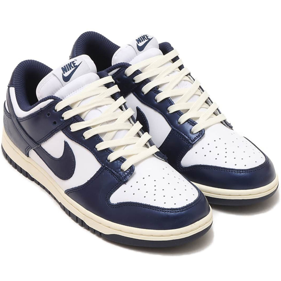 ナイキ ダンク ロー プレミアム MF NIKE W DUNK LOW PRM MF ホワイト/ココナッツミルク/ミッドナイトネイビー FN7197-100