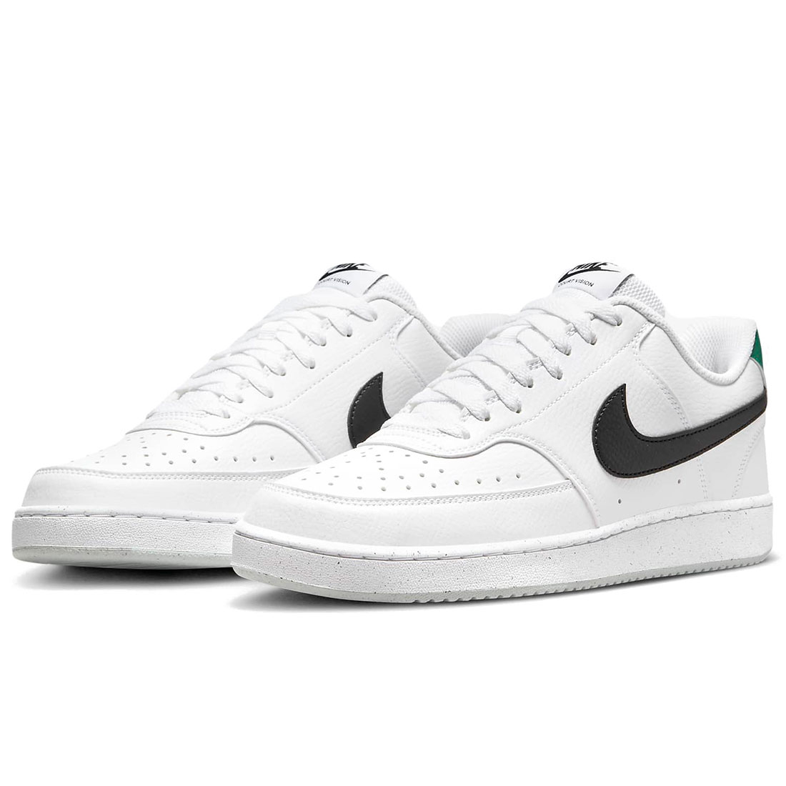 ナイキ 厚地の外套 視力 置き目 ネクスト 人となり NIKE COURT VISION LOW NN 白いこと/マラカイト/白いこと/黒いこと DH2987-110