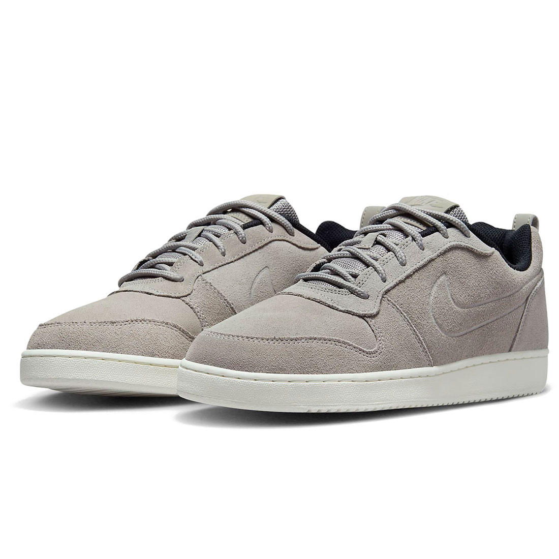 ナイキ 厚地の外套 ボロー 置き目 割り増し金 NIKE Court Borough LOW PRM コブルストーン/黒いこと/コブルストーン 844881-006