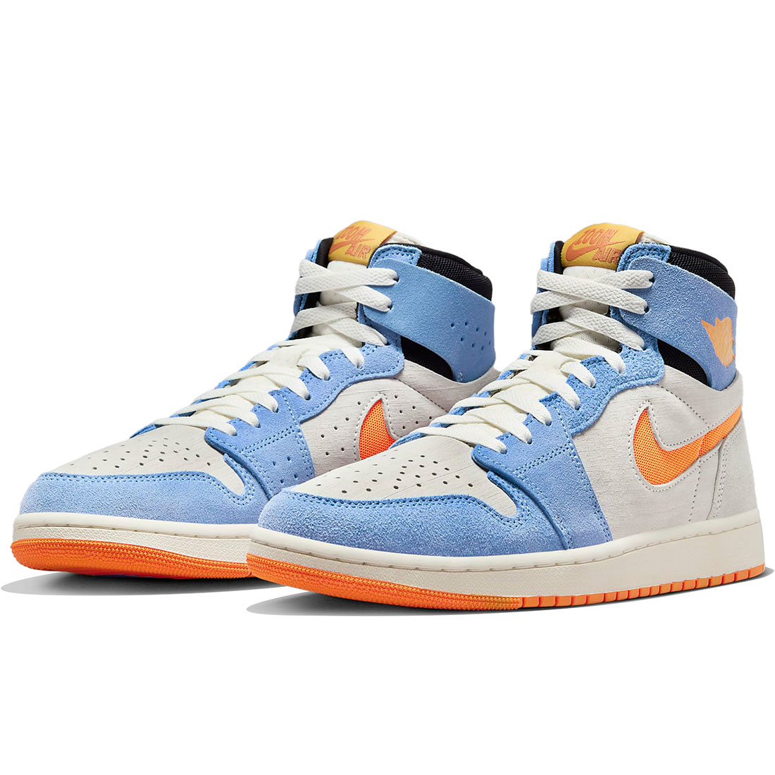ナイキ エア ジョーダン 1 ズーム CMFT 2 NIKE AIR JORDAN 1 ZOOＭ CMFT 2 セイル/ロイヤルパルス/ライトシルバー/オレンジ DV1307-184