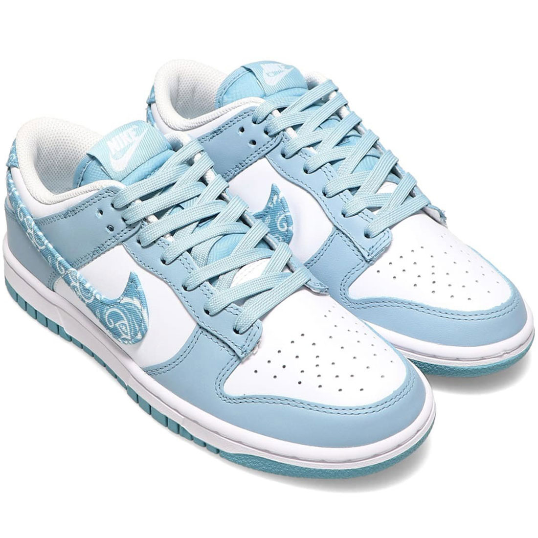 ナイキ ダンク ロー NIKE W DUNK LOW ホワイト/ホワイト/ウォーンブルー/ウォーンブルー DH4401-101|シューズナッツ