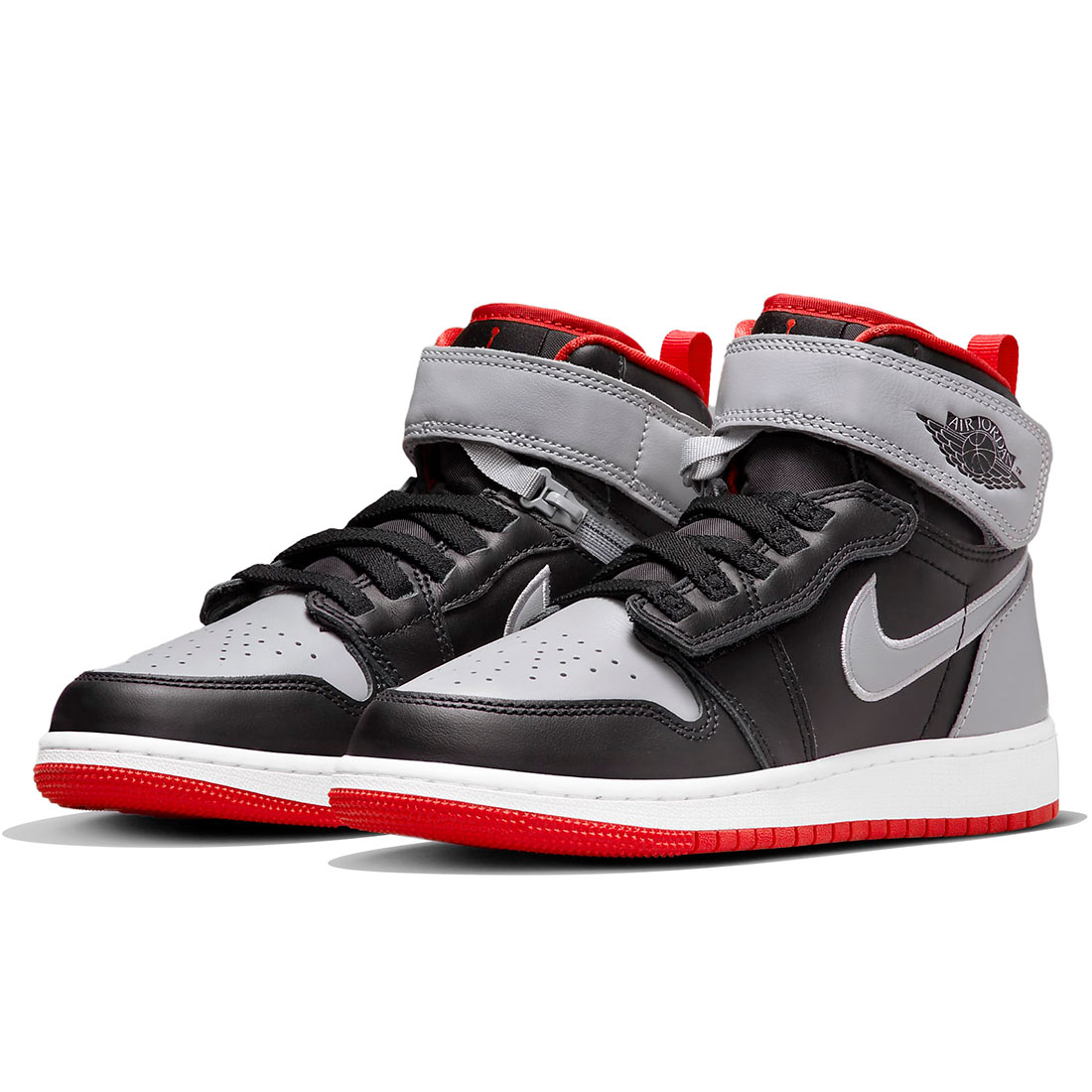 ナイキ エア ジョーダン 1 ハイ フライイーズ NIKE J AIR JORDAN 1 HI FlyEase ブラック/セメントグレー/ホワイト/レッド DC7986-010｜シューズナッツ