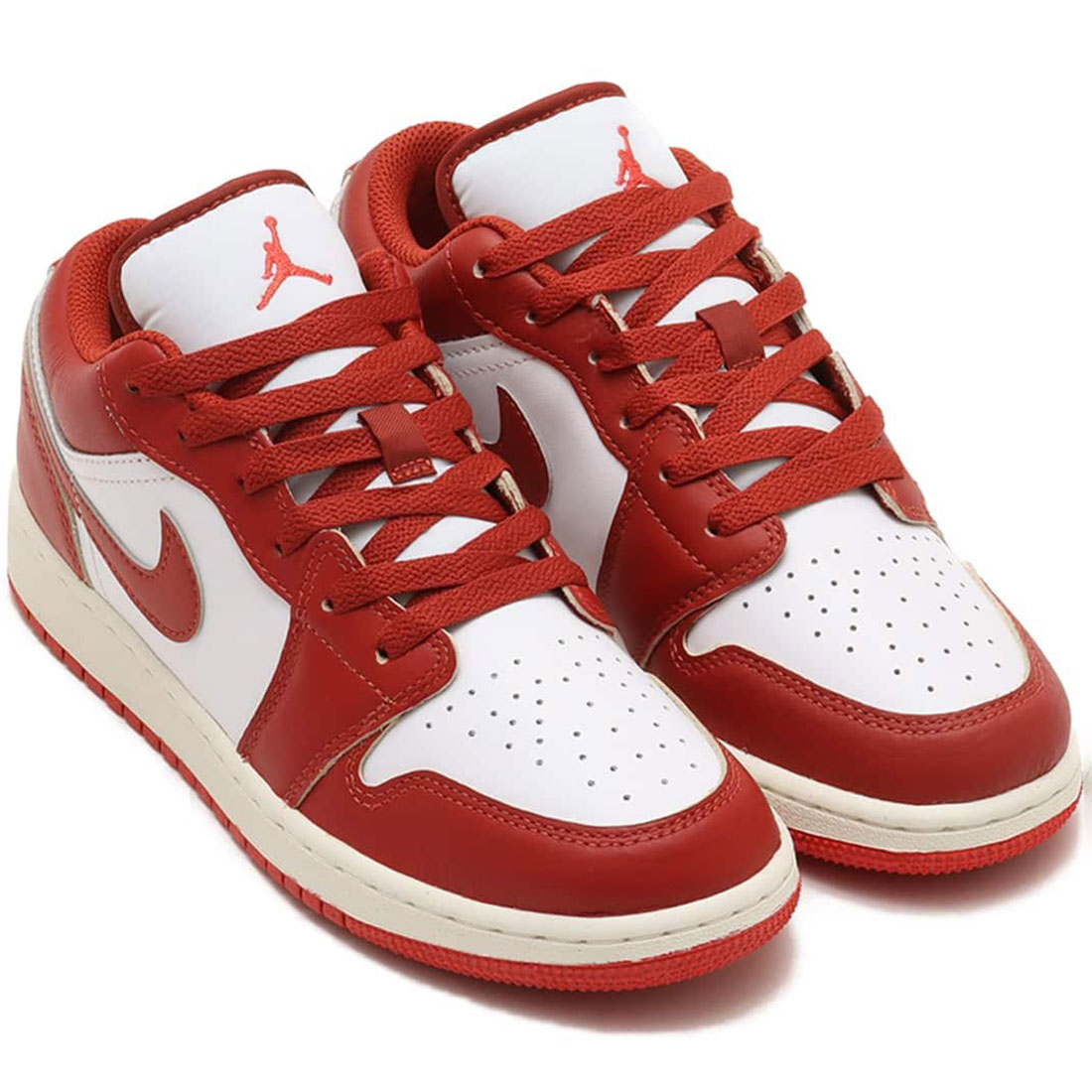 楽天市場】NIKE AIR JORDAN 1 LOW SE WHITE/LOBSTER/SAIL/DUNE RED