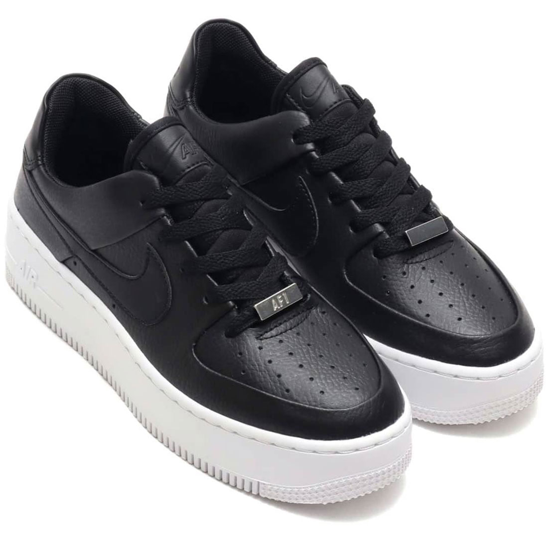 ナイキ エア フォース 1 セージ ロー NIKE W AIR FORCE 1 SAGE LOW ブラック/ホワイト/ブラック AR5339-002|シューズナッツ