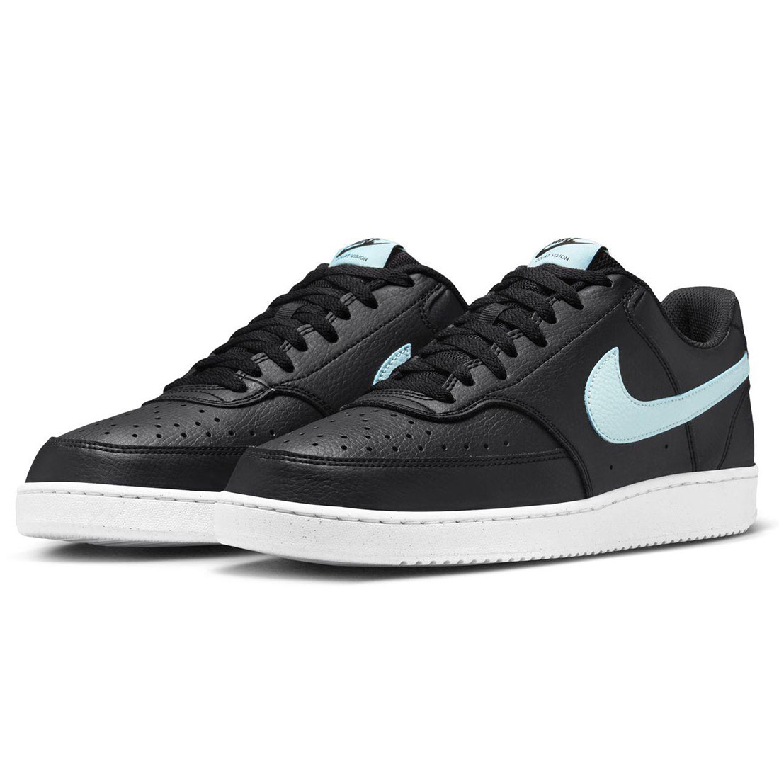 【新品】コートビジョン LO 白黒 シボレザー NIKE】 ナイキ COURT VISION LO コート ビジョン LO MCD5463
