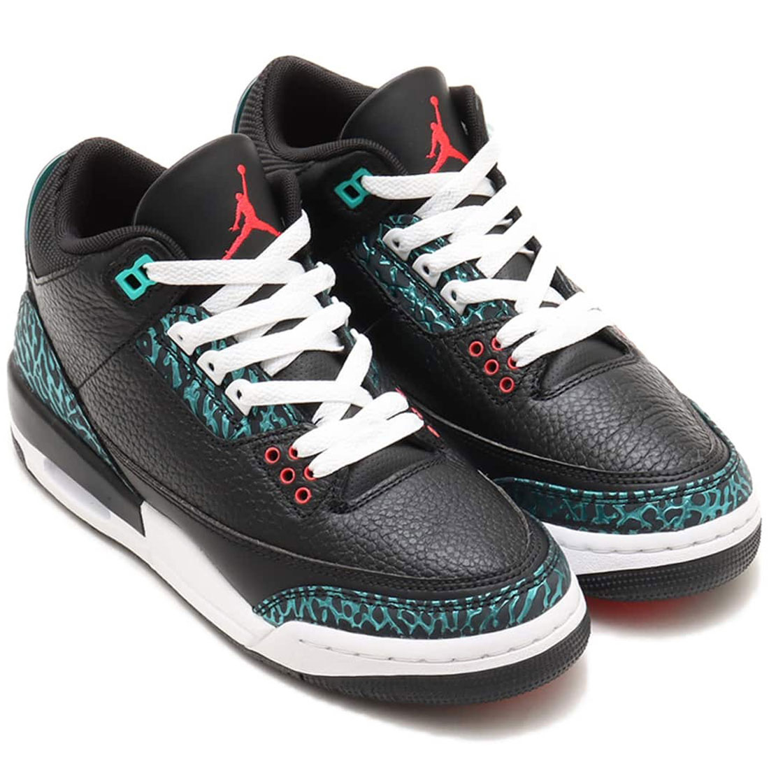 ナイキ エア ジョーダン 3 レトロ NIKE J AIR JORDAN 3 RETRO ブラック/ハイパージェイド/ホワイト/サイレンレッド FV5437-001 19,529円