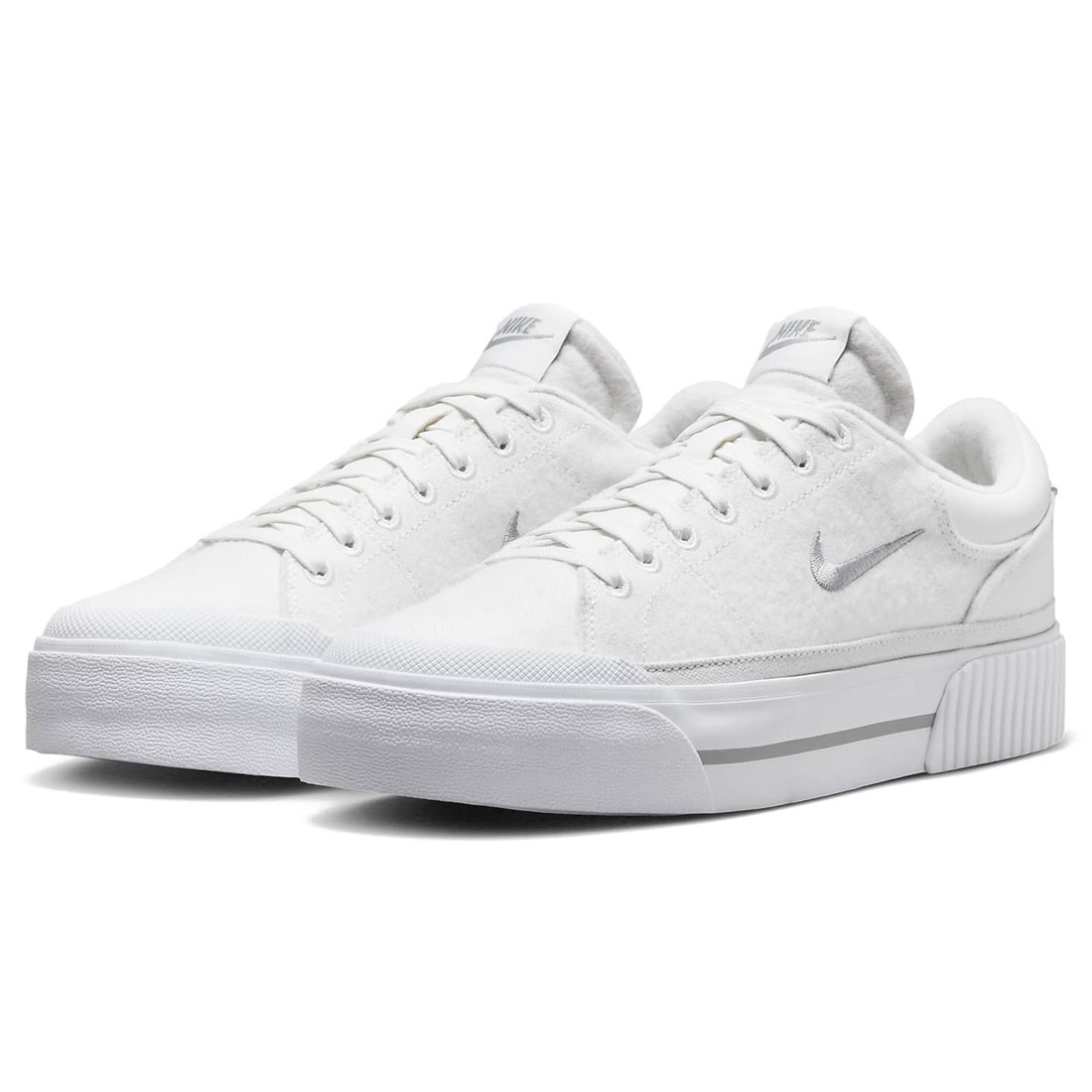 ナイキ 厚地の外套 レガシー 昇降機 NIKE W COURT LEGACY LIFT 主脳会議白いこと/白いこと/気違いトム/ライトスモークグレー FZ2606-100 スニーカー-レディース靴-靴