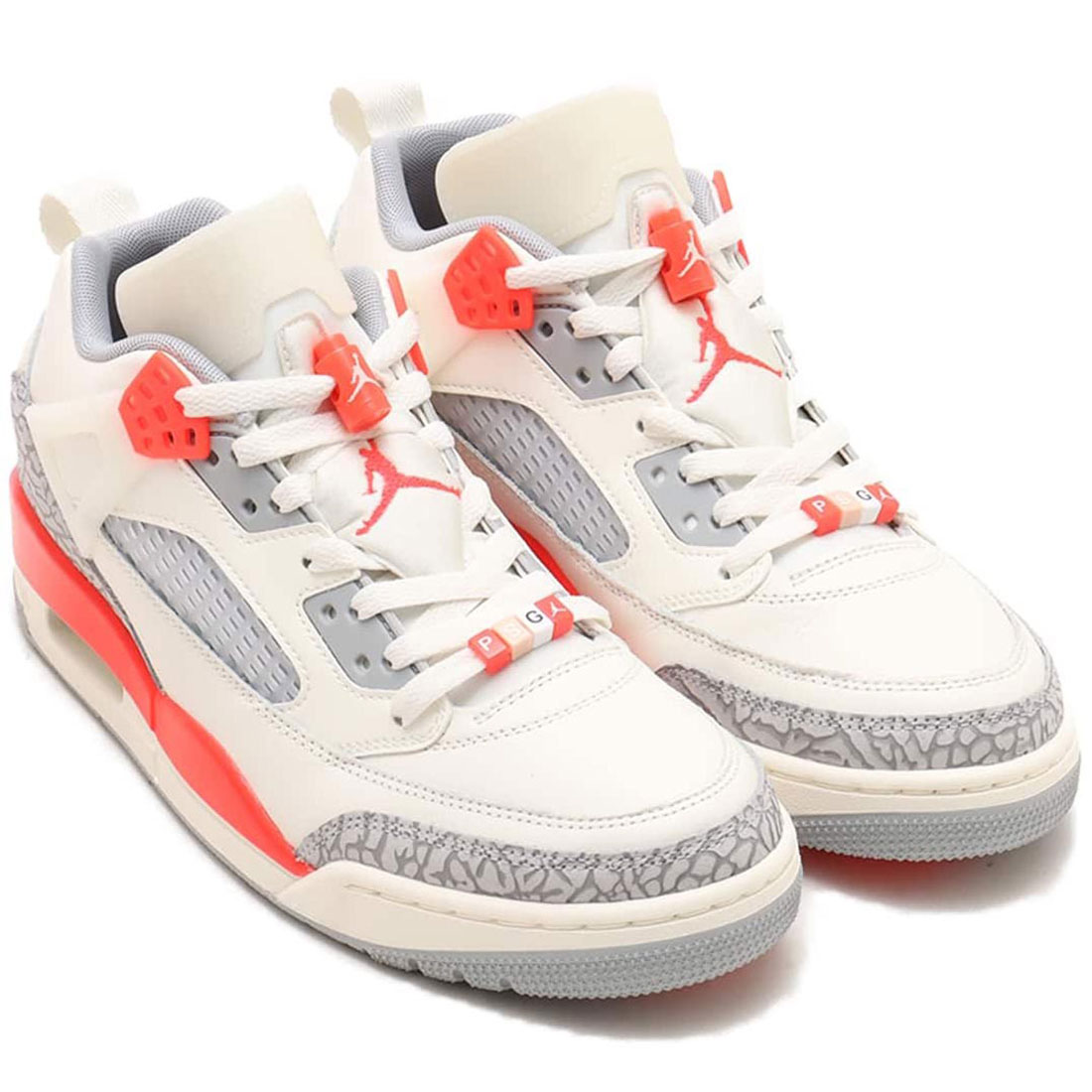 ナイキ ジョーダン 秘密捜査員ジーク 置き目 光の都市 サンジェルマン NIKE JORDAN SPIZIKE LOW PSG セイル/狼薄墨色/セメント質薄墨色/インフラ赤いこと23 HF8827-100
