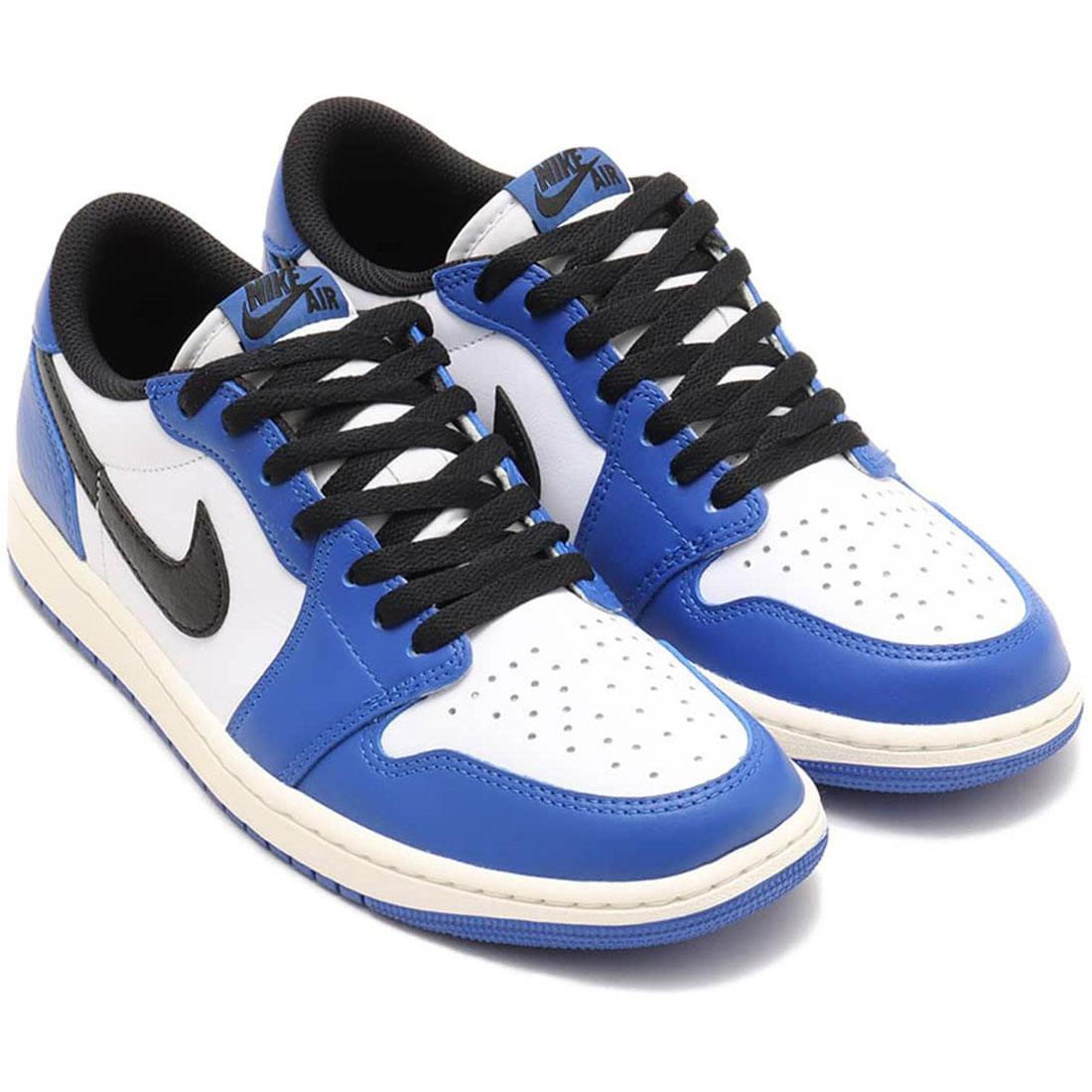 ナイキ エア湖 ジョーダン 1 置き目 \"競り合いロイヤル\"" NIKE AIR JORDAN 1 LOW \""Game Royal\"" 白いこと/競り合いロイヤル/セイル/黒いこと CZ0790-140"