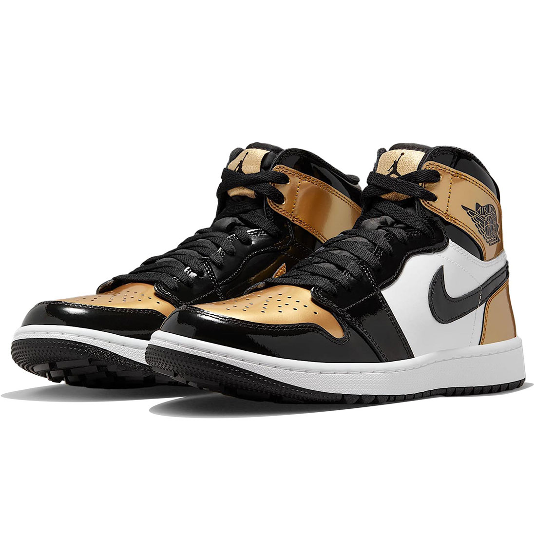 ナイキ 大気圏 ジョーダン 1 御機嫌 G NIKE AIR JORDAN 1 HIGH G 黒いこと/白いこと/メタリックゴールド DQ0660-002