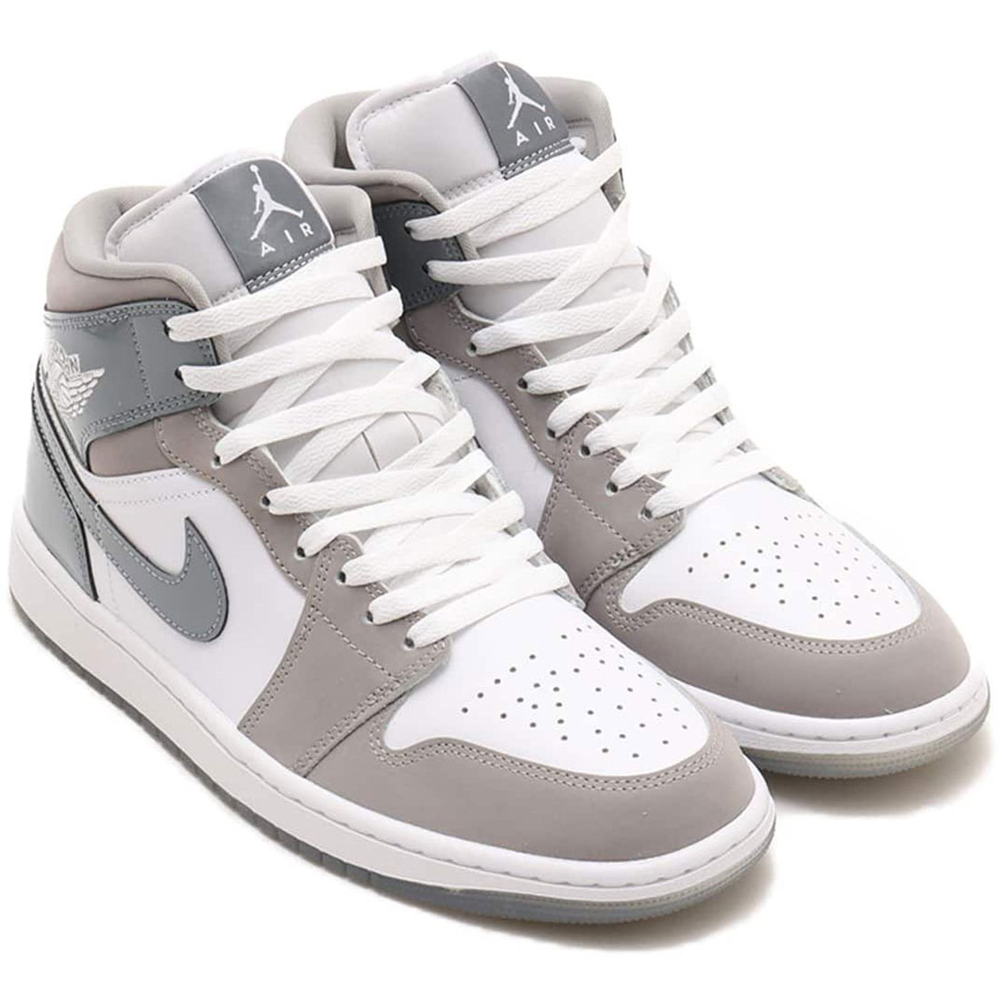 Air Jordan 1 Mid ホワイト/グレー 専用出品 10/1発売｜Nike Air Jordan 1 Mid 