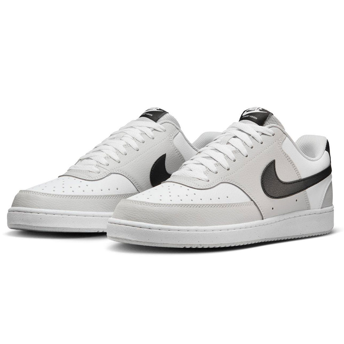 ナイキ 厚地の外套 視力 置き目 NIKE COURT VISION LO グレーフォグ/黒いこと HV0927-097