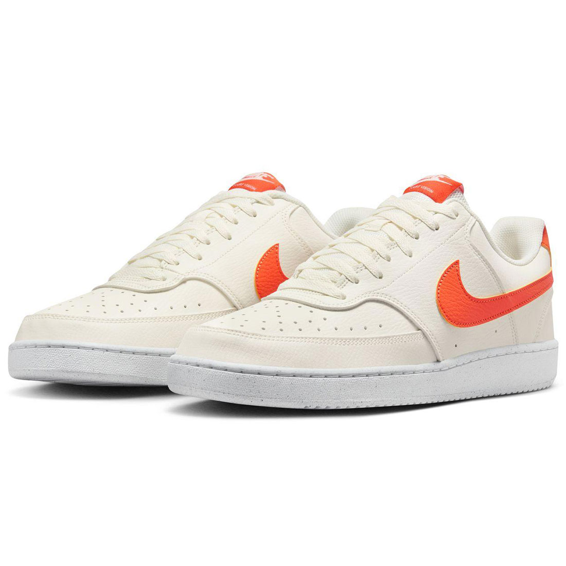 ナイキ 厚地の外套 視力 置き目 NN NIKE COURT VISION LO NN セイル/白いこと/セーフティオレンジ色 DH2987-115
