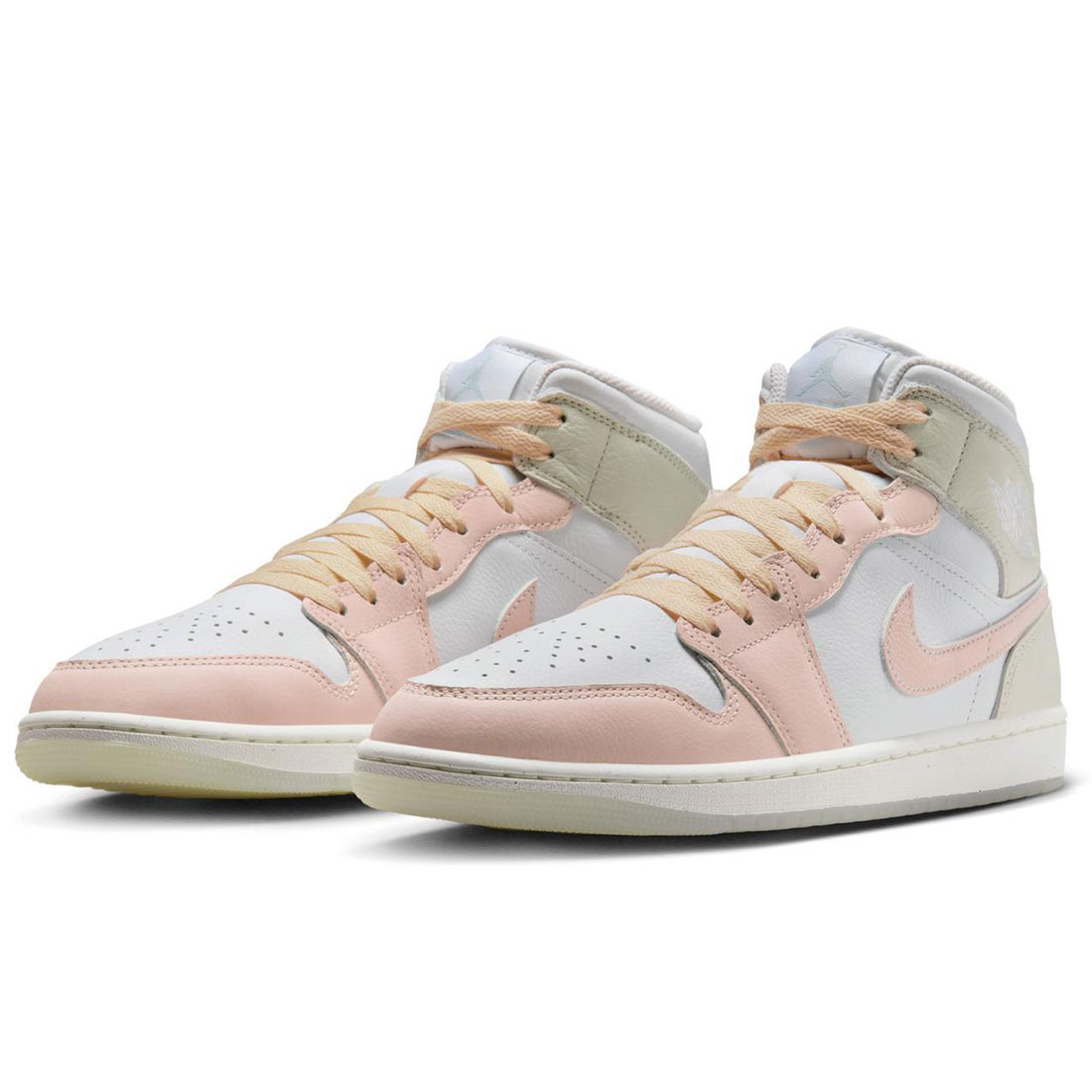 ナイキ エア湖 ジョーダン 1 ミッド SE NIKE AIR JORDAN 1 MID SE 白いこと/グアバアイス HJ6654-100
