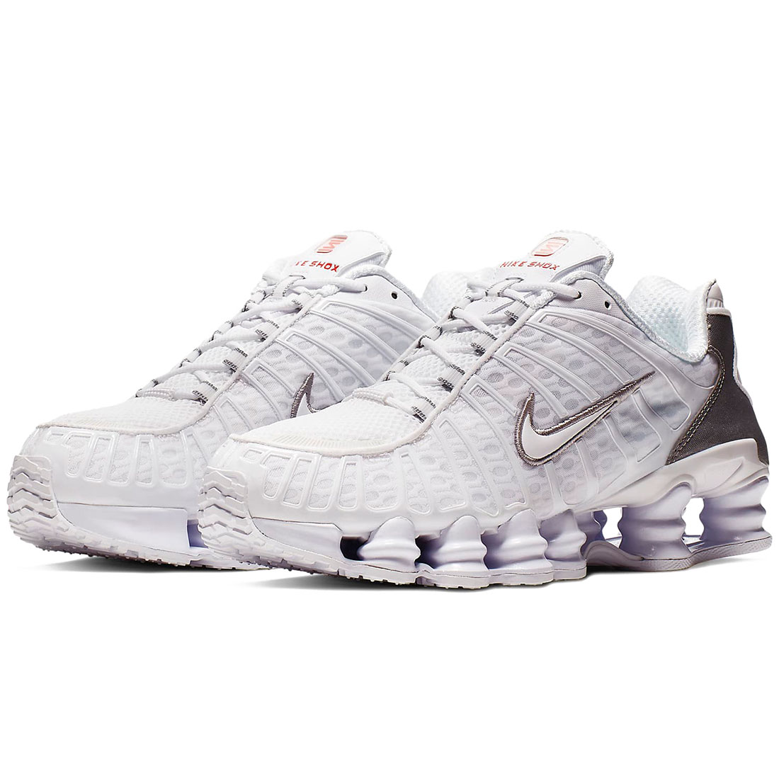 ナイキ ショックス TL NIKE SHOX TL 白いこと/メタリックシルバー/マックスオレンジ色/白いこと AV3595-100