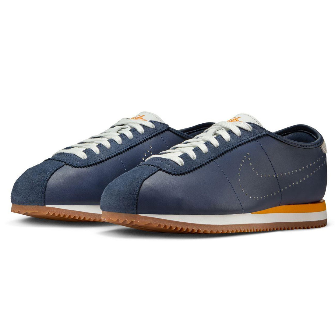 ナイキ コルテッツ レザー NIKE W Cortez Leather ミッドナイトネイビー/サミットホワイト/ガムミディアムブラウン/ブライトセラミック HQ1841-400|シューズナッツ