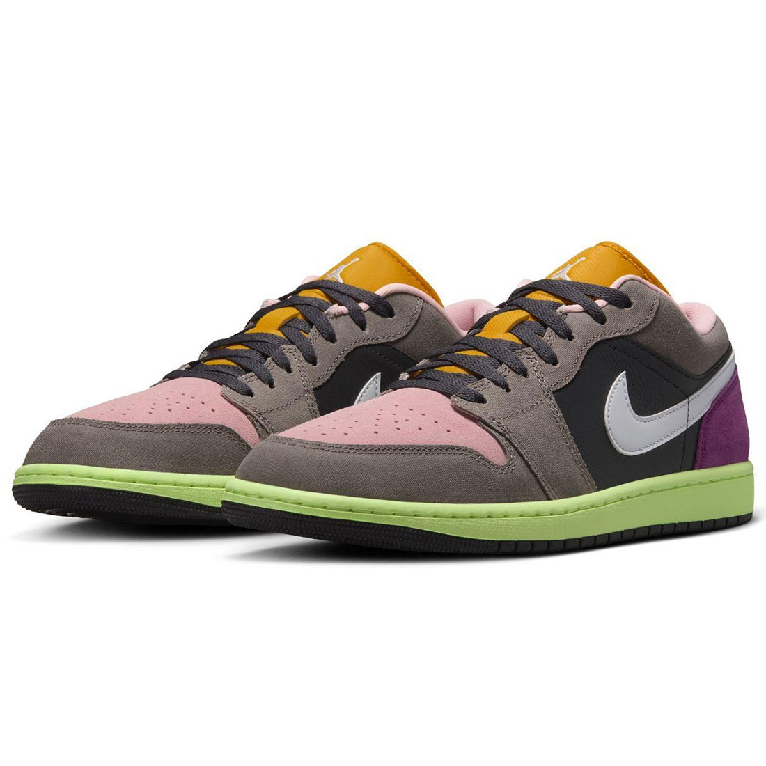 ナイキ エア湖 ジョーダン 1 置き目 SE NIKE AIR JORDAN 1 LOW SE サクラ色/黒いこと/赤銅色/パープル/白いこと HQ2010-005