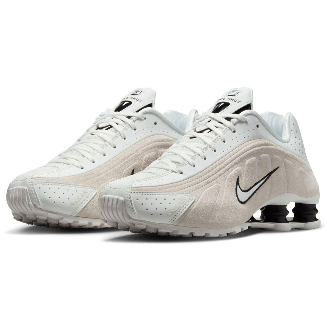 ナイキ ショックス R4 NIKE W SHOX R4 サミットホワイト/ライトオールウッドブラウン/ブラック HQ7739-100