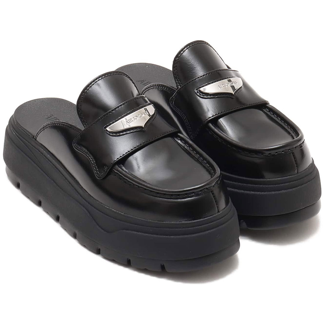 ナイキ エア湖 ジョーダン ミュール NIKE W AIR JORDAN MULE 黒いこと/メタリックシルバー HJ4292-001