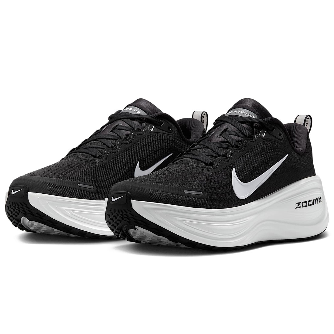 ナイキ ボメロ つけ加える NIKE W Vomero Plus 黒いこと/クールグレー/メタリックダークグレー/白いこと HV8154-002