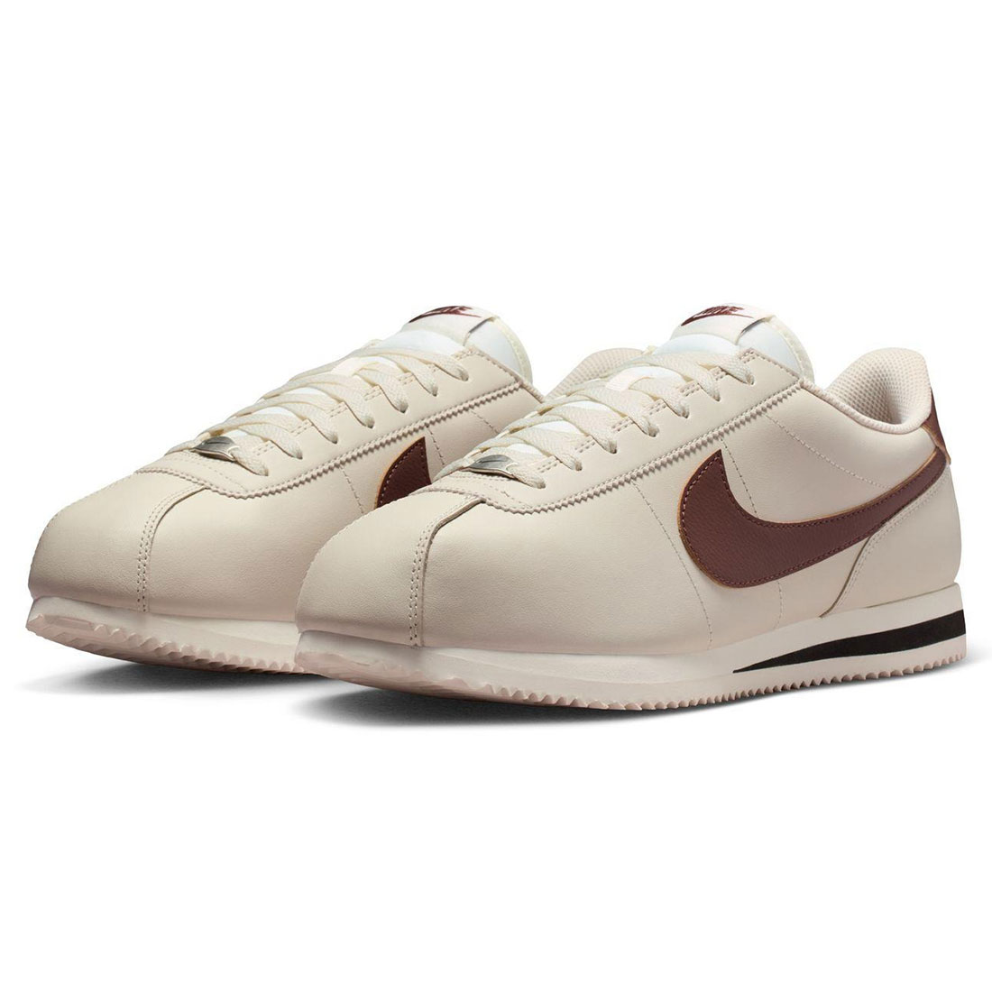 ナイキ コルテッツ なめし革 NIKE Cortez Leather ライトオールウッドブラウン/セイル/黒いこと/ファウナブラウン DM4044-114