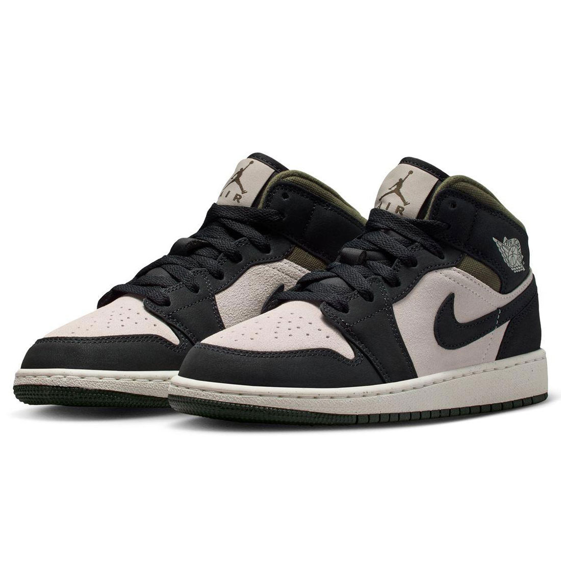 ナイキ エア ジョーダン 1 ミッド SE GS NIKE J AIR JORDAN 1 MID SE GS ライトオーレウッドブラウン/オフノワール HV4399-102