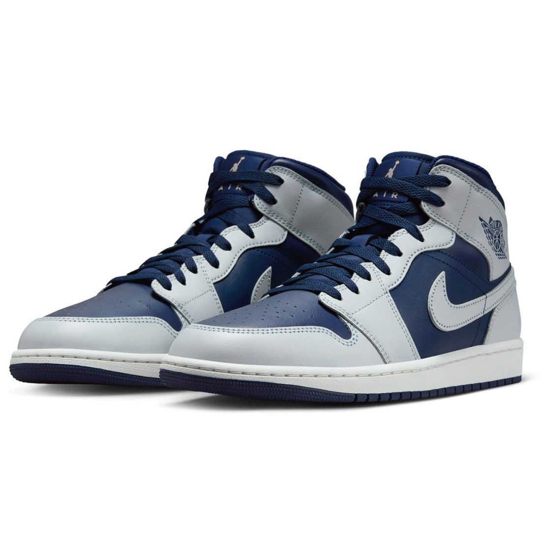ナイキ エア湖 ジョーダン 1 ミッド NIKE AIR JORDAN 1 MID 青み/ピュアプラチナム DQ8426-403