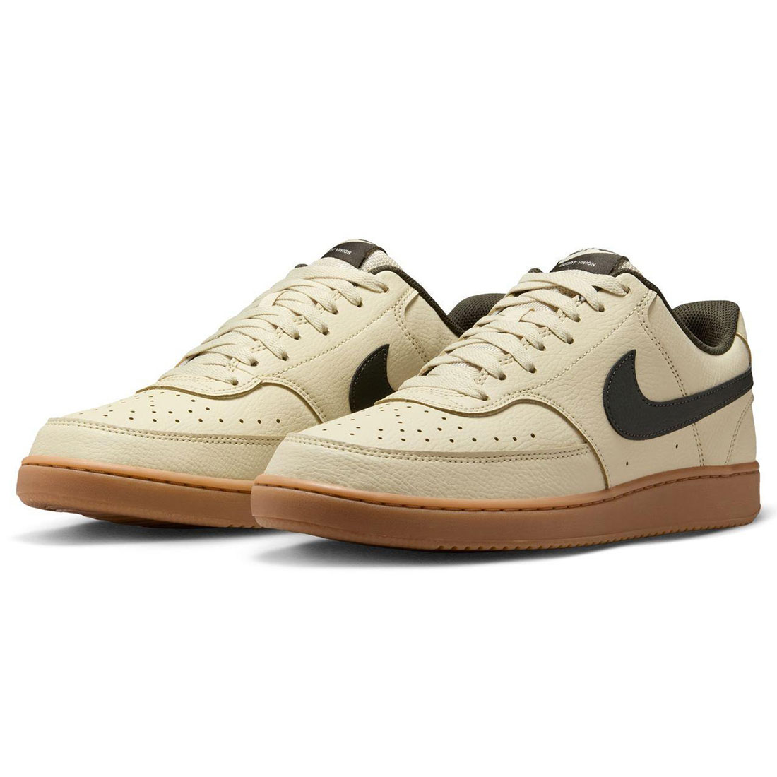 ナイキ 厚地の外套 視力 置き目 NIKE COURT VISION LO 点火装置カーキ/緑であること/チュインガム HV4506-200
