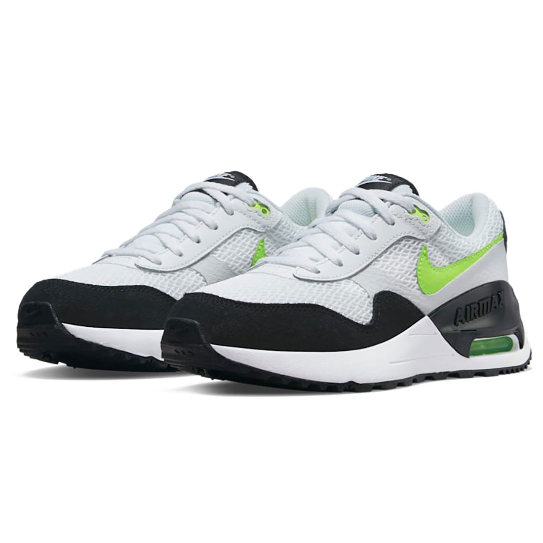 ナイキ エア湖 マックス 取り合わせ NIKE J AIR MAX SYSTM 白いこと/雄捻子/ピュアプラチナム/黒いこと DQ0284-100