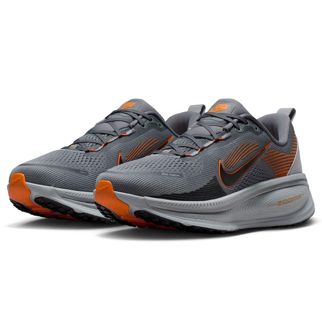 ナイキ ズーム ボメロ 18 NIKE Zoom Vomero 18 クールグレー/ブラック/オレンジ HM6803-014|シューズナッツ