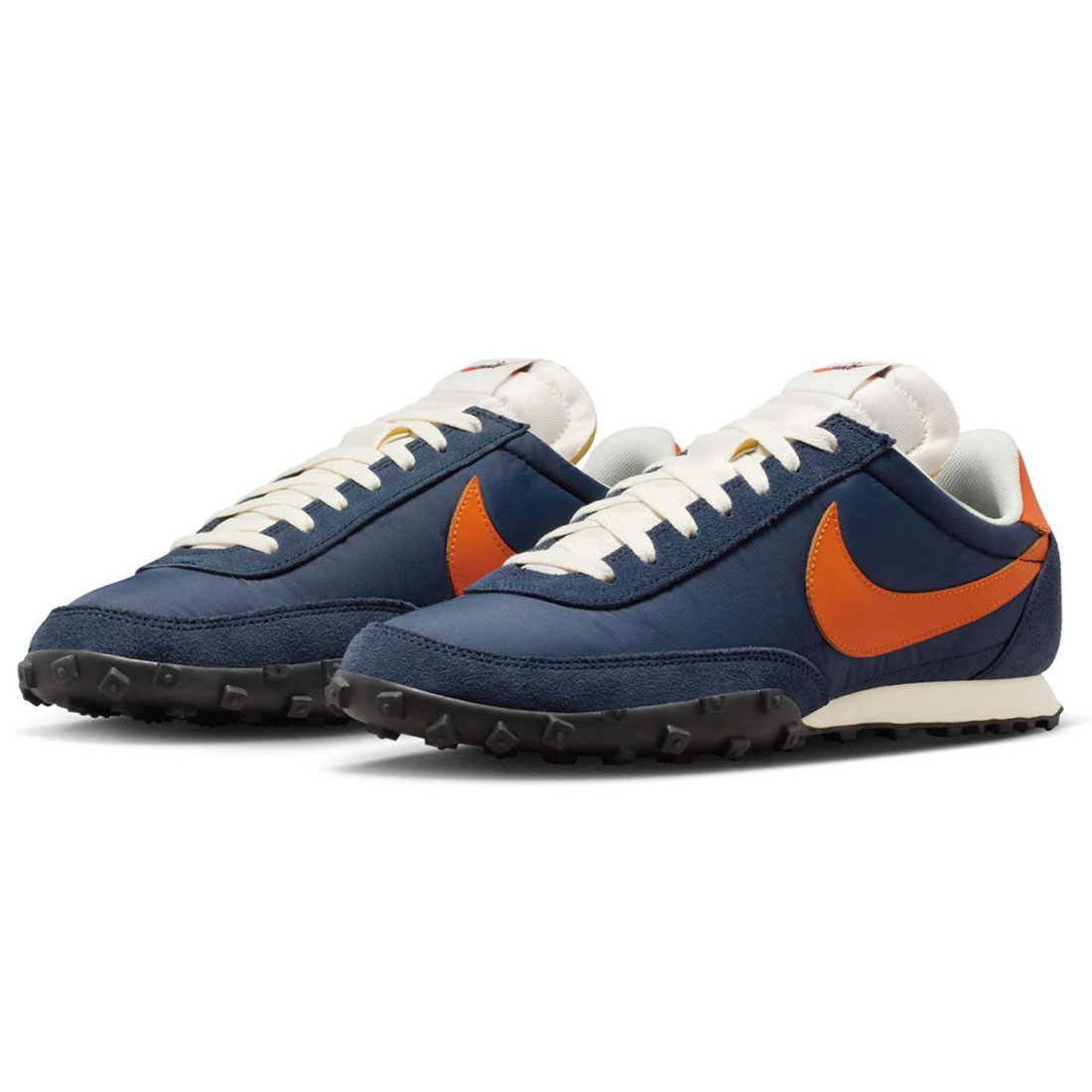 ナイキ ワーヘル レーサー NIKE WAFFLE RACER ミッドナイトネイビー/セイル/ココナツ牛乳/セーフティオレンジ色 IM8658-400