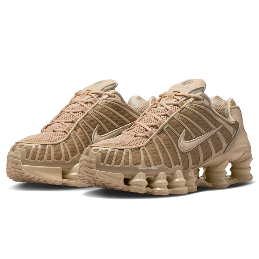 ナイキ ショックス TL NIKE W SHOX TL リネン/メタリックシルバー/リネン AR3566-203｜シューズナッツ
