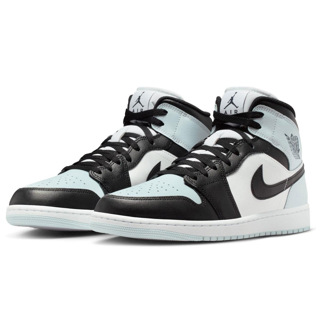 ナイキ ジョーダン 1 ミッド NIKE JORDAN 1 MID 黒いこと/ともし火青み/白いこと DQ8426-002